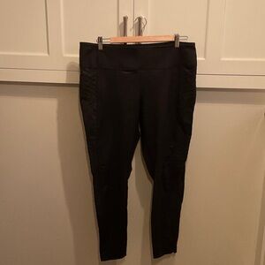 Athleta Black Moto Tights